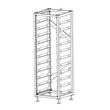 Rack BOS-A pentru 11 module, Deye
