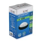 8W Aplică LED Ovală Corp Negru Alb cald IP66 - Image 3