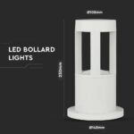 10W LED Lampă Corp Alb 25cm Înălțime Cip CREE 4000K - Image 4
