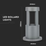 10W LED Lampă Corp Gri 25cm Înălțime Cip CREE 5000K - Image 3