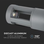 10W LED Lampă Corp Gri 25cm Înălțime Cip CREE 5000K - Image 4