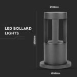 10W LED Lampă Corp Negru 25cm Înălțime Cip CREE 4000K - Image 4