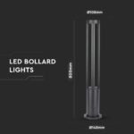 10W LED Lampă Corp Negru 80cm ÎnălțimeCip CREE 5000K - Image 4