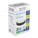 Lampă de iluminat plină pentru tavan de 12W LED Corp Negru IP65 alb cald - Image 3