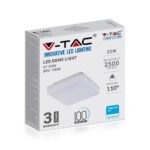 25W Aplică LED SAMSUNG Cip Făra Ramă Pătrat 3000K IP44 100lm/W - Image 4