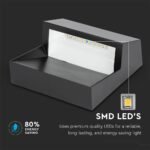 3W Lampă LED pentru trepte Corp Negru pătrat Alb natural - Image 3
