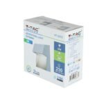 3W Lampă LED pentru trepte Corp Gri pătrat Alb natural