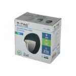3W Lampă LED pentru trepte Corp Gri rotund Alb natural - Image 2