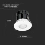 Downlight LED 10W Bluetooth Dimabilă și Rezistentă la foc ramă schimbabilă IP65 - Image 4