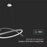 48W LED Designer Corp Suspendat 800*1200mm Dimabil 3000K Alb - Image 5