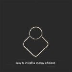 12W LED Designer Metal Hanging Lamp 280 x 1800mm Black Body 3000K - Image 4