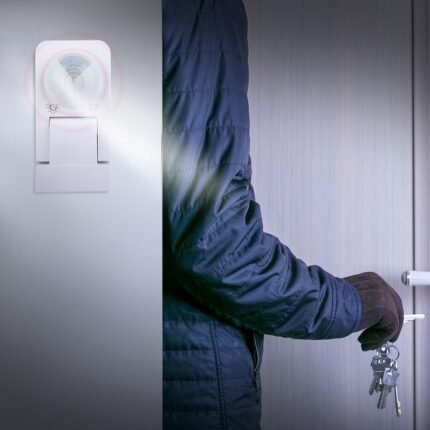 Senzor de mișcare Infraroșu Alb 360° 1000W Adjustabil