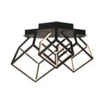 46W LED Lampă de Design pentru Plafon 3000K Corp Negru