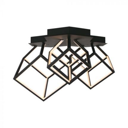 46W LED Lampă de Design pentru Plafon 3000K Corp Negru