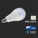 Bec LED Cip SAMSUNG 15W E27 A65 Plastic Alb cald - Image 5