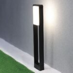 Bollard Lamp 10W LED Cip SAMSUNG Corp Negru IP65 3000K