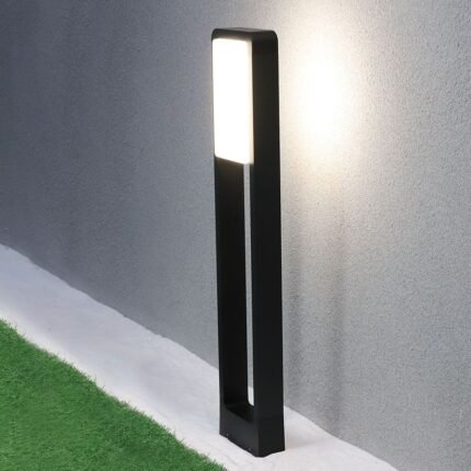 Bollard Lamp 10W LED Cip SAMSUNG Corp Negru IP65 3000K