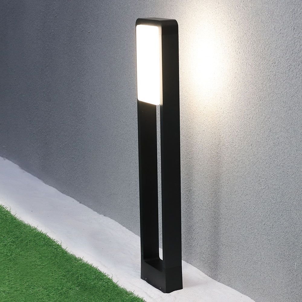 Bollard Lamp 10W LED Cip SAMSUNG Corp Negru IP65 3000K