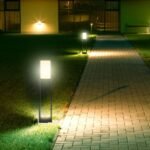 Bollard Lamp 10W LED Cip SAMSUNG Corp Negru IP65 3000K - Image 2