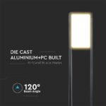 Bollard Lamp 10W LED Cip SAMSUNG Corp Negru IP65 3000K - Image 4