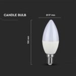 Bec LED SAMSUNG Chip 5.5W E14 Dimabil Lumânare 6400K - Image 5