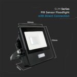 10W Proiector LED cu Senzor PIR Cip SAMSUNG Corp Negru 3000K - Image 5