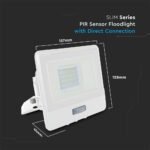 20W Proiector LED cu Senzor PIR Cip SAMSUNG Corp Alb 6500K - Image 4