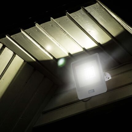 30W Proiector LED cu Senzor PIR Cip SAMSUNG Corp Alb 6500K