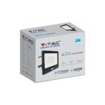 50W Proiector LED cu Senzor PIR Cip SAMSUNG Corp Negru 4000K 1M Cable - Image 3