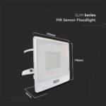 50W Proiector LED cu Senzor PIR Cip SAMSUNG Corp Alb 4000K 1M Cable - Image 4