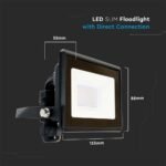 10W Proiector LED Cip SAMSUNG Corp Negru 6400K - Image 4