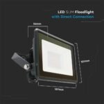 20W Proiector LED Cip SAMSUNG Corp Negru 6400K - Image 4
