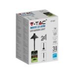 7W LED Lumină de gradină Stâlp/Țep Corp Negru IP65 4000K - Image 5