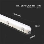 Lampă LED Rezistentă la Apă Cip SAMSUNG 150CM 36W Senzor Aspect Lăptos + SS Clips 6400K - Image 5
