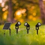 3*1.2W LED Solar Spike Corp Negru 3000K IP65 - Image 2