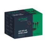 3*1.2W LED Solar Spike Corp Negru 3000K IP65 - Image 3