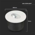 3W LED Lumină pentru Treaptă Rotund 4000K - Image 4