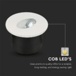 3W LED Lumină pentru Treaptă Rotund 4000K - Image 5