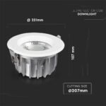 30W LED COB Downlight Reflector COB Rotund 6500K - Image 4