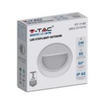 2W LED Lumină pentru Treaptă Corp Alb Rotund 4000K - Image 4