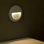 2W LED Lumină pentru Treaptă Corp Gri Rotund 3000K - Image 2