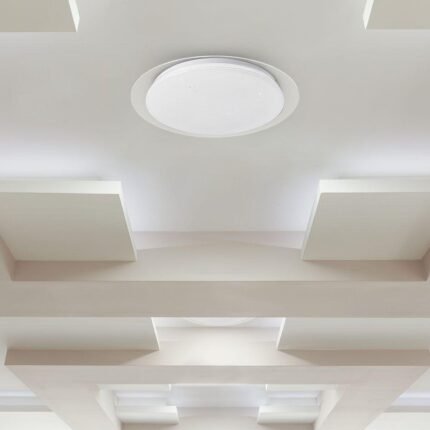 20W-40W-20W Plafonieră LED Designer Cu Telecomandă CCT Culoare Interschimbabilă Φ400 70mm Înstelat