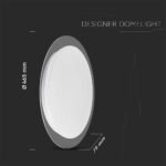 20W-40W-20W Plafonieră LED Designer Cu Telecomandă CCT Culoare Interschimbabilă Φ400 70mm Înstelat - Image 4