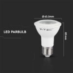 Bec LED Cip SAMSUNG 5.8W E27 PAR20 Plastic 4000K - Image 4
