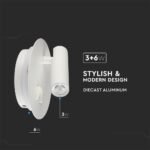 3W+6W LED Lampă Hotel Side Albă 3000K - Image 5
