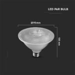11W Bec LED PAR30 Cip SAMSUNG 6500K E27 - Image 4