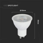 Spot LED Cip SAMSUNG GU10 6W  Ripple Plastic 110°D 3000K - Image 4