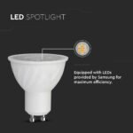 Spot LED Cip SAMSUNG GU10 6W Ripple Plastic 10°D 3000K - Image 4