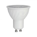 Spot LED Cip SAMSUNG – GU10 6W Plastic SMD Cu Lentilă 6400K