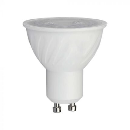Spot LED Cip SAMSUNG – GU10 6W Plastic SMD Cu Lentilă 6400K